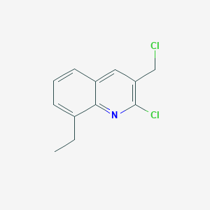 molecular formula C12H11Cl2N B3033199 2-Chloro-3-chloromethyl-8-ethylquinoline CAS No. 948291-44-9