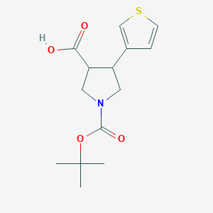 Boc-(inverted exclamation markA)-trans-4-(3-thienyl)-pyrrolidine-3-carboxylic acid