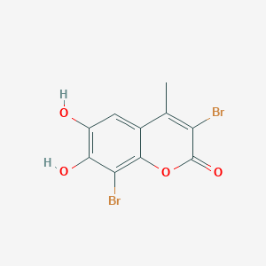 molecular formula C10H6Br2O4 B3033207 3,8-二溴-6,7-二羟基-4-甲基-2H-色酮 CAS No. 98949-03-2