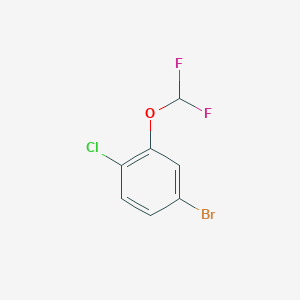 molecular formula C7H4BrClF2O B3033209 4-Bromo-1-chloro-2-(difluoromethoxy)benzene CAS No. 1000575-20-1