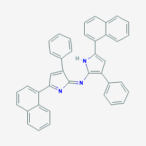 molecular formula C40H27N3 B303321 N-[5-(1-naphthyl)-3-phenyl-1H-pyrrol-2-yl]-N-[5-(1-naphthyl)-3-phenyl-2H-pyrrol-2-ylidene]amine 