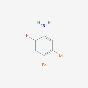 molecular formula C6H4Br2FN B3033212 4,5-Dibromo-2-fluoroaniline CAS No. 1000578-14-2