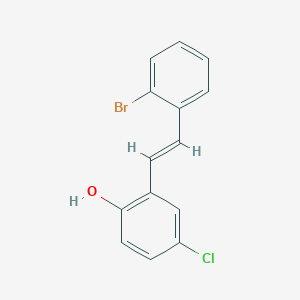 molecular formula C14H10BrClO B3033213 trans-2-Bromo-5'-chloro-2'-hydroxystilbene CAS No. 1000889-96-2