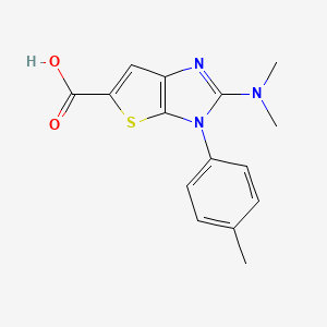2-(dimethylamino)-3-(4-methylphenyl)-3H-thieno[2,3-d]imidazole-5-carboxylic acid