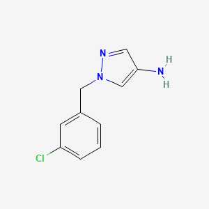 molecular formula C10H10ClN3 B3033216 1-(3-氯苄基)-1H-吡唑-4-胺 CAS No. 1002033-41-1
