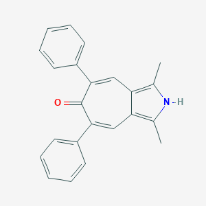 molecular formula C23H19NO B303322 1,3-dimethyl-5,7-diphenylcyclohepta[c]pyrrol-6(2H)-one 
