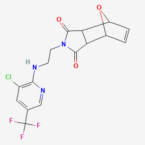 4,7-Epoxy-1H-isoindole-1,3(2H)-dione, 2-[2-[[3-chloro-5-(trifluoromethyl)-2-pyridinyl]amino]ethyl]-3a,4,7,7a-tetrahydro-