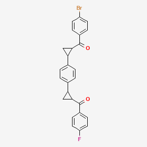 molecular formula C26H20BrFO2 B3033229 (2-{4-[2-(4-溴苯甲酰)环丙基]苯基}环丙基)(4-氟苯基)甲酮 CAS No. 1005270-52-9