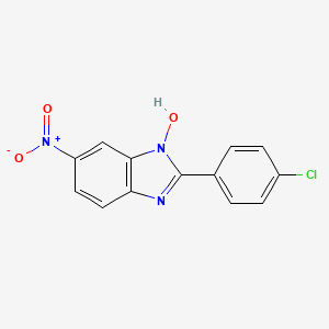 molecular formula C13H8ClN3O3 B3033232 2-(4-氯苯基)-6-硝基-1H-1,3-苯并咪唑-1-醇 CAS No. 10066-12-3