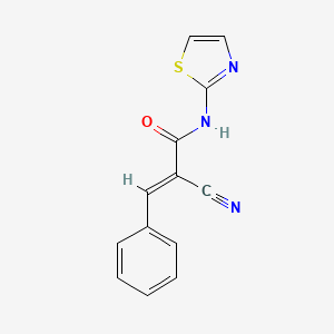 (2E)-2-cyano-3-phenyl-N-(1,3-thiazol-2-yl)prop-2-enamide