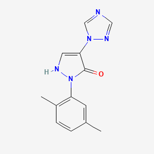 1-(2,5-dimethylphenyl)-4-(1H-1,2,4-triazol-1-yl)-1H-pyrazol-5-ol