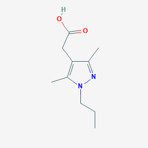 molecular formula C10H16N2O2 B3033239 (3,5-dimethyl-1-propyl-1H-pyrazol-4-yl)acetic acid CAS No. 1007460-73-2