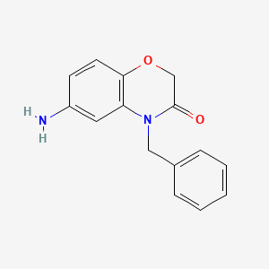 molecular formula C15H14N2O2 B3033246 6-Amino-4-benzyl-2H-1,4-benzoxazin-3(4H)-one CAS No. 1007671-23-9