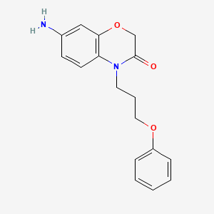 molecular formula C17H18N2O3 B3033247 7-amino-4-(3-phenoxypropyl)-2H-1,4-benzoxazin-3(4H)-one CAS No. 1007671-38-6