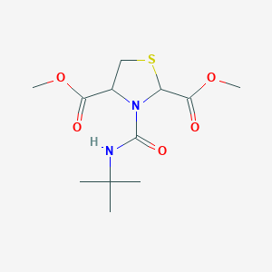 Dimethyl 3-[(tert-butylamino)carbonyl]-1,3-thiazolane-2,4-dicarboxylate