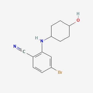 4-Bromo-2-(4-hydroxy-cyclohexylamino)-benzonitrile