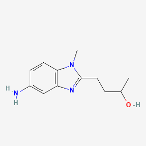 molecular formula C12H17N3O B3033255 4-(5-amino-1-methyl-1H-benzimidazol-2-yl)butan-2-ol CAS No. 1011361-15-1