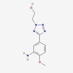 molecular formula C10H13N5O2 B3033256 2-[5-(3-amino-4-methoxyphenyl)-2H-tetrazol-2-yl]ethanol CAS No. 1011406-26-0