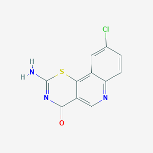 2-amino-9-chloro-4H-[1,3]thiazino[5,6-c]quinolin-4-one