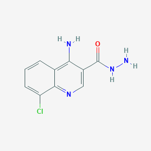 molecular formula C10H9ClN4O B3033264 4-Amino-8-chloroquinoline-3-carbohydrazide CAS No. 1015567-99-3