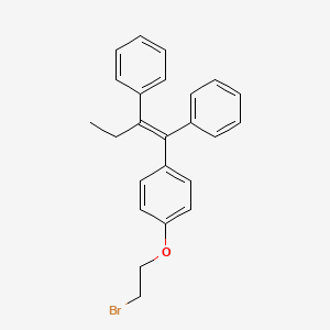 molecular formula C24H23BrO B3033269 (1-(4-(2-Bromoethoxy)phenyl)but-1-ene-1,2-diyl)dibenzene CAS No. 101665-52-5