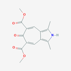 molecular formula C15H15NO5 B303327 Dimethyl 1,3-dimethyl-6-oxo-2,6-dihydrocyclohepta[c]pyrrole-5,7-dicarboxylate 