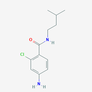 molecular formula C12H17ClN2O B3033270 4-amino-2-chloro-N-(3-methylbutyl)benzamide CAS No. 1016684-49-3