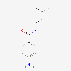 molecular formula C12H18N2O B3033273 4-amino-N-(3-methylbutyl)benzamide CAS No. 1016704-42-9