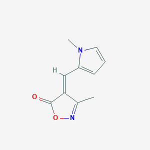 molecular formula C10H10N2O2 B303328 3-methyl-4-[(1-methyl-1H-pyrrol-2-yl)methylene]-5(4H)-isoxazolone 