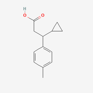 3-Cyclopropyl-3-(4-methylphenyl)propanoic acid