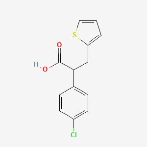 2-(4-Chlorophenyl)-3-(2-thienyl)propanoic acid