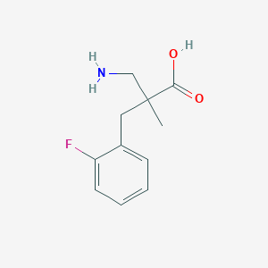 3-Amino-2-[(2-fluorophenyl)methyl]-2-methylpropanoic acid