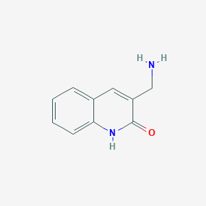 molecular formula C10H10N2O B3033296 2(1H)-Quinolinone, 3-(aminomethyl)- CAS No. 1017185-43-1