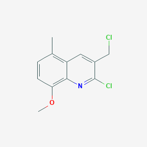 2-Chloro-3-(chloromethyl)-8-methoxy-5-methylquinoline