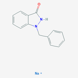 molecular formula C₁₄H₁₁N₂NaO B030333 Sodium 1-benzyl-1H-indazol-3-olate CAS No. 13185-09-6