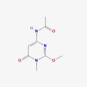 molecular formula C8H11N3O3 B303330 N-(2-methoxy-1-methyl-6-oxo-1,6-dihydro-4-pyrimidinyl)acetamide 