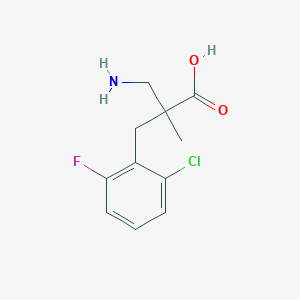 3-Amino-2-[(2-chloro-6-fluorophenyl)methyl]-2-methylpropanoic acid