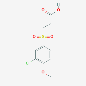 3-(3-Chloro-4-methoxybenzenesulfonyl)propanoic acid