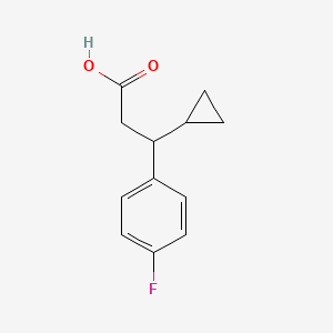 3-Cyclopropyl-3-(4-fluorophenyl)propanoic acid