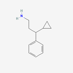 3-Cyclopropyl-3-phenylpropan-1-amine