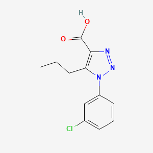1-(3-chlorophenyl)-5-propyl-1H-1,2,3-triazole-4-carboxylic acid
