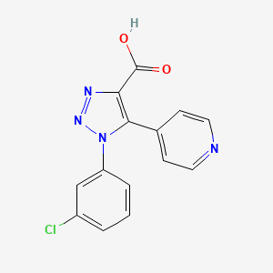 1-(3-chlorophenyl)-5-pyridin-4-yl-1H-1,2,3-triazole-4-carboxylic acid