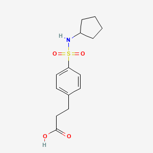 3-[4-(Cyclopentylsulfamoyl)phenyl]propanoic acid