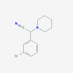 2-(3-Bromophenyl)-2-(piperidin-1-yl)acetonitrile