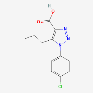 1-(4-chlorophenyl)-5-propyl-1H-1,2,3-triazole-4-carboxylic acid