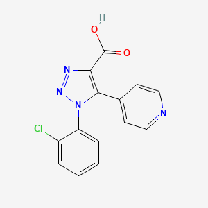 molecular formula C14H9ClN4O2 B3033334 1-(2-chlorophenyl)-5-(pyridin-4-yl)-1H-1,2,3-triazole-4-carboxylic acid CAS No. 1017458-46-6
