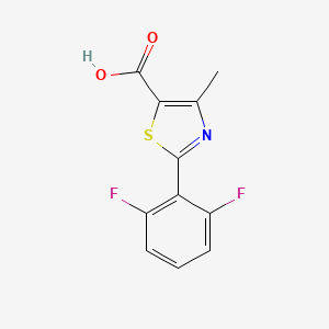 molecular formula C11H7F2NO2S B3033342 2-(2,6-Difluorophenyl)-4-methyl-1,3-thiazole-5-carboxylic acid CAS No. 1017480-58-8