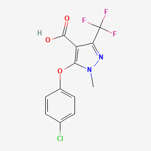 B3033344 5-(4-Chloro-phenoxy)-1-methyl-3-trifluoromethyl-1H-pyrazole-4-carboxylic acid CAS No. 1017783-76-4