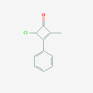 molecular formula C11H9ClO B303335 4-Chloro-2-methyl-3-phenylcyclobut-2-en-1-one 