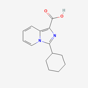 molecular formula C14H16N2O2 B3033352 3-Cyclohexylimidazo[1,5-a]pyridine-1-carboxylic acid CAS No. 1018253-68-3